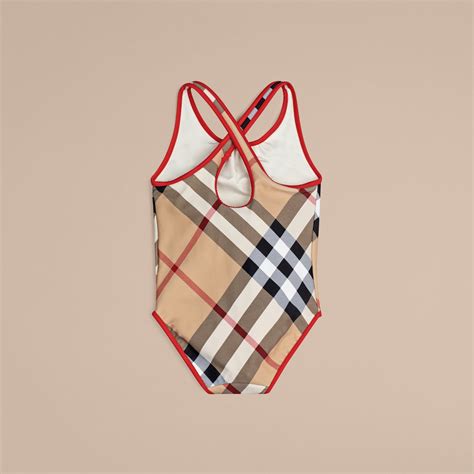 burberry girls bathing suit|women's Burberry one piece swimsuit.